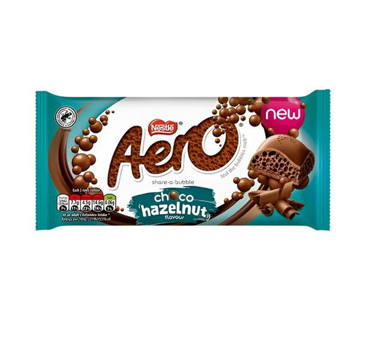 Aero Hazelnut Chocolate Sharing Bar 90g