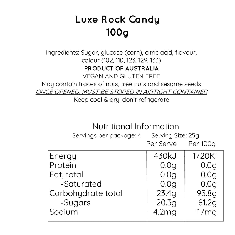 I Love Mum luxe rock candy