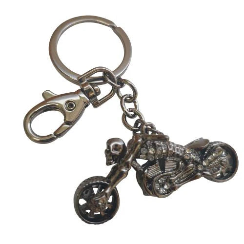 Skull Motorbike Keychain