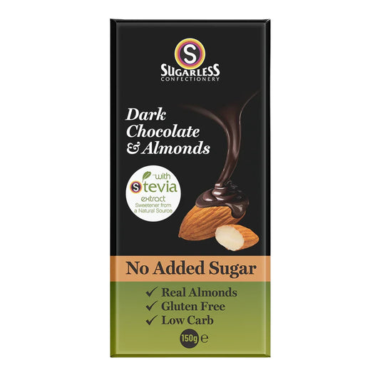 Sugarfree - Dark Chocolate & Almonds 150g