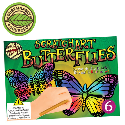 Scratch Art Set-Butterflies