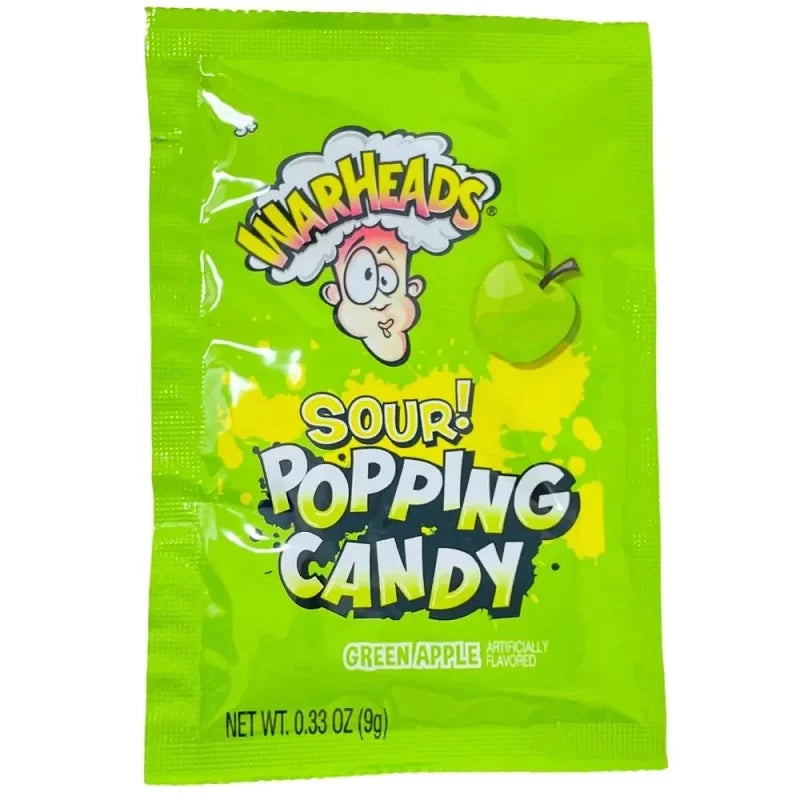 Warheads Sour Popping Green Apple 9g