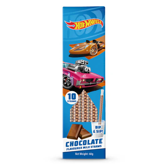 Hot Wheels Chocolate Flavoured Straws 60g