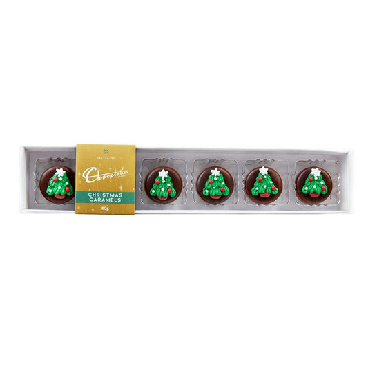 80g Christmas Milk Chocolate Caramels 6 Pack