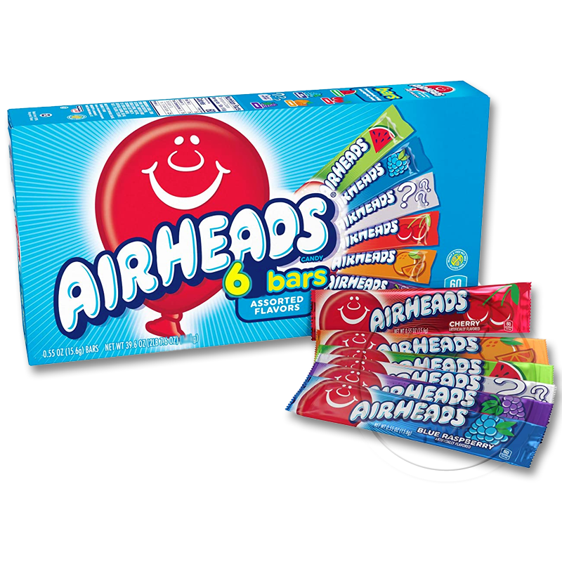 Airheads 6 Bars Movie Box