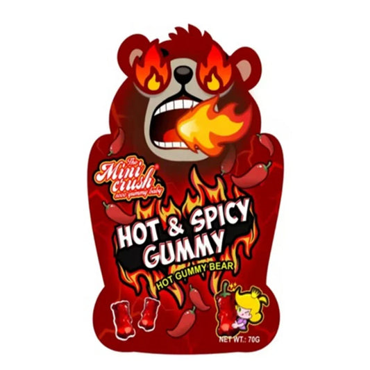 Big Bang Hot & Spicy Gummy Bears bag 70g