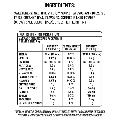 Sugar free hard boiled candy - Butterscotch