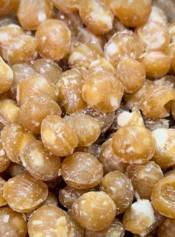 Butterscotch Macadamia Rock Candy