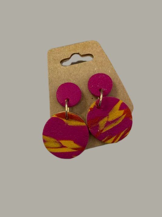Pink and Yellow Party Dangles