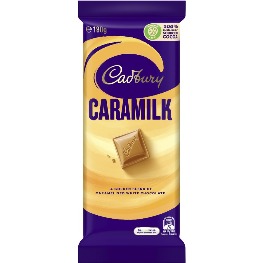 Cadbury Caramilk Chocolate Block 180g