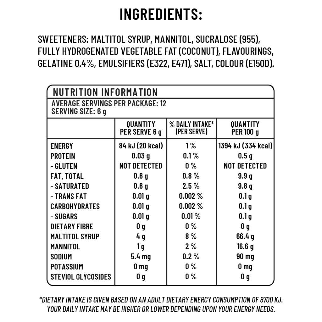 Sugar free Chews- Caramel