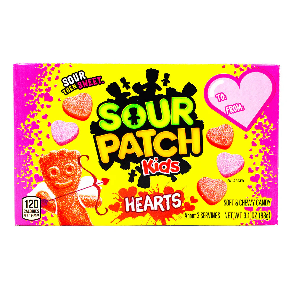 Valentines Sour Patch Kids Hearts 88g