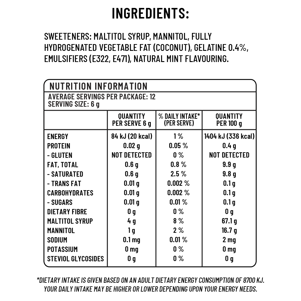 Sugar free Chews - Mint