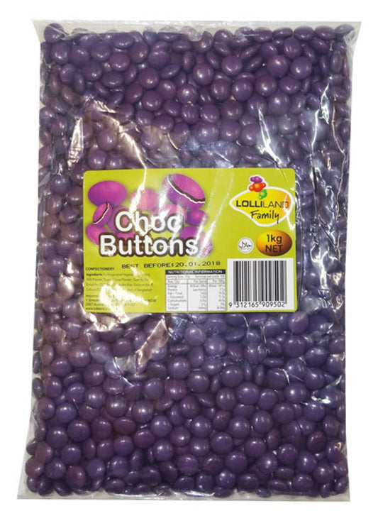 Choc Buttons Purple 1kg