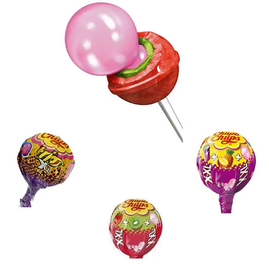 Chupa Chups Trio XXL Lollypop with Bubble gum Centre 29g