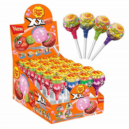 Chupa Chups Trio XXL Lollypop with Bubble gum Centre 29g