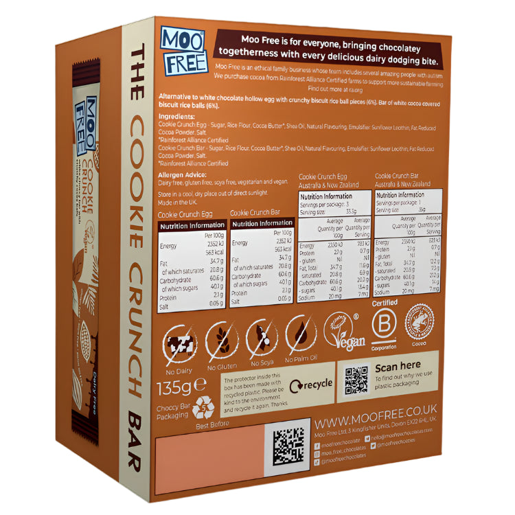 Moo Free Cookie Crunch and Bar