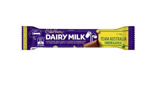 Cadbury Dairy Milk Team Australia Green & Gold Chocolate Bar