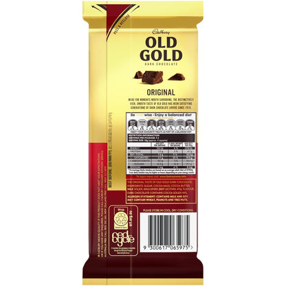 Cadbury Old Gold Dark Chocolate Block 180g