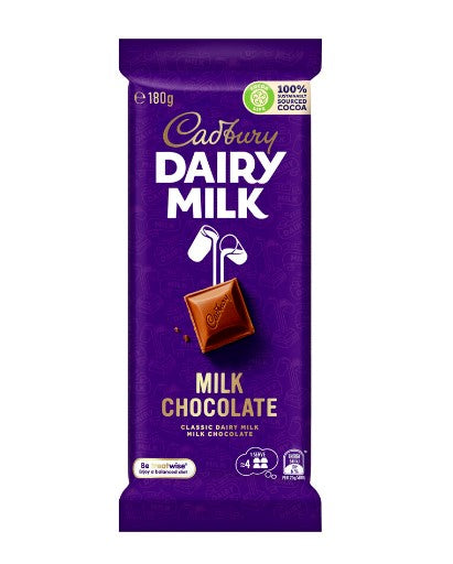 Cadbury Dairy Milk Chocolate Block | 180g