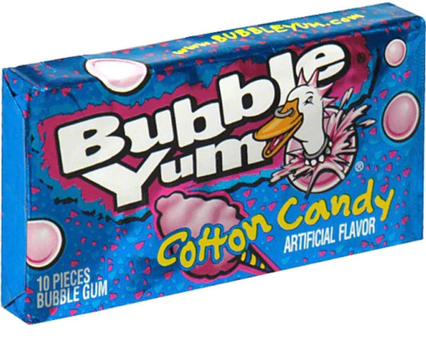 Bubble Yum Cotton Candy 10 Piece Pack
