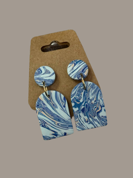 Shades of Blue Dangle Earrings