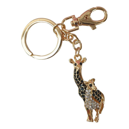 Giraffe & Baby Keyring