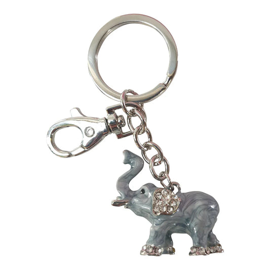 Grey Elephant Keychain