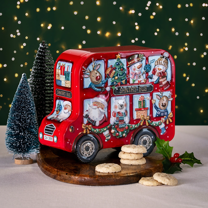 Santa’s Double-Decker Biscuit Tin – 200 g