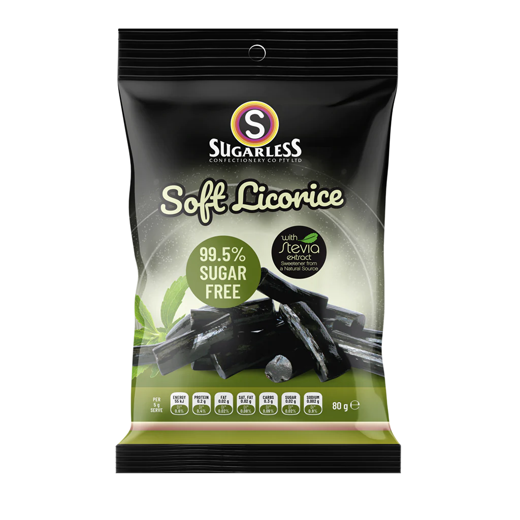 Sugarless Soft Black Licorice