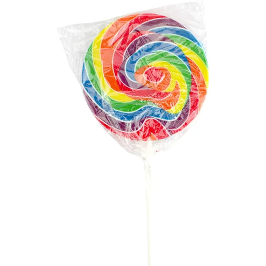 Swirl Lollypop Rainbow 50g