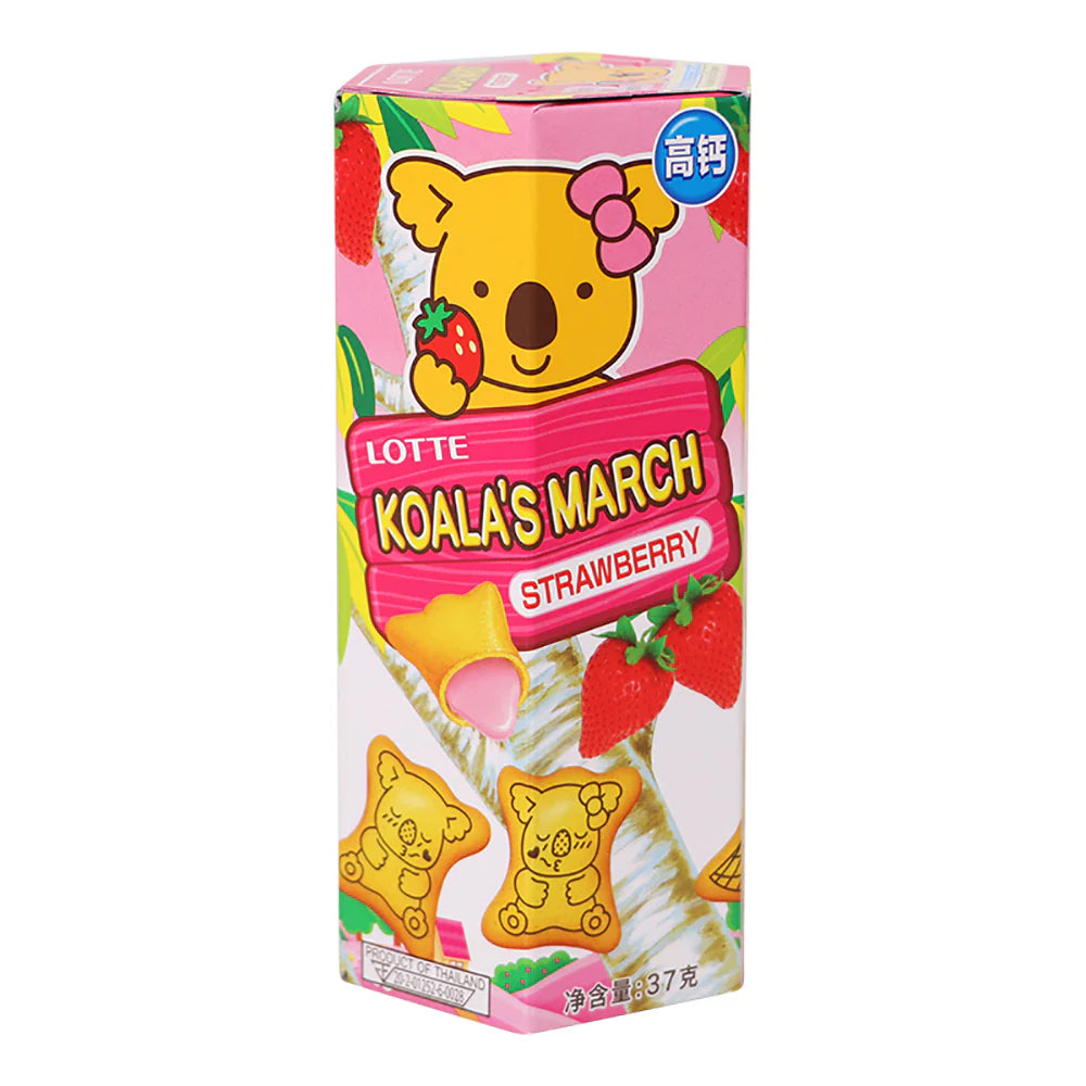 Lotte Koala's March Strawberry Biscuits | 37G