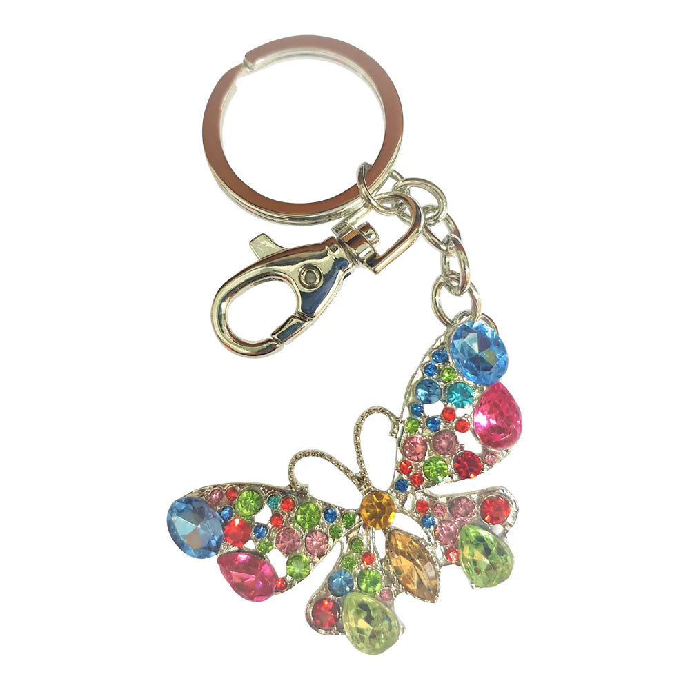Rainbow Butterfly Keyring