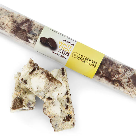 White Rocky Road Cookies and Cream 200g