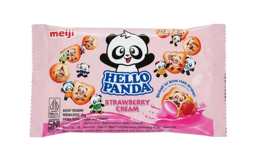 Hello Panda Biscuit Strawberry Pouch 25g