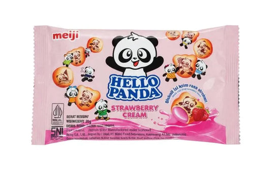 Hello Panda Biscuit Strawberry Pouch 25g