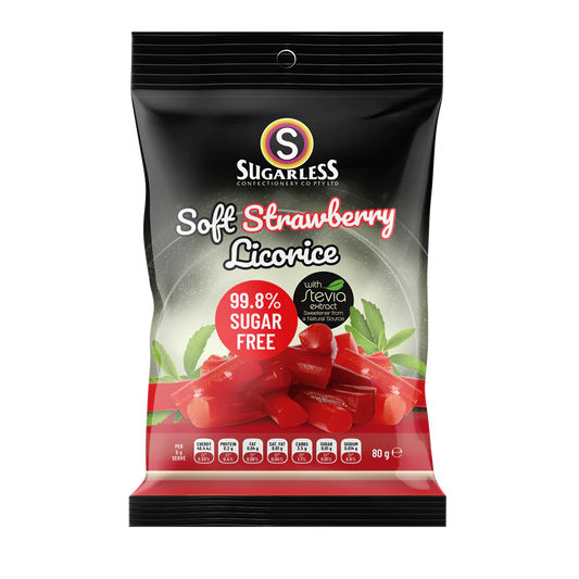 Sugarless Soft Strawberry Licorice