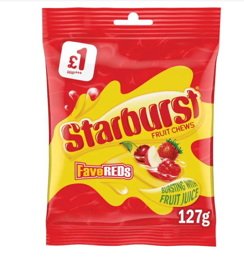 Starburst Fruit Chews Fave Reds