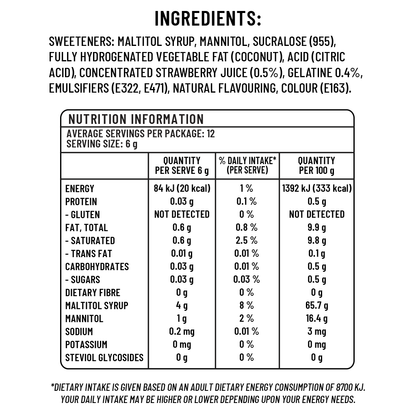 Sugar free Chews - Strawberry