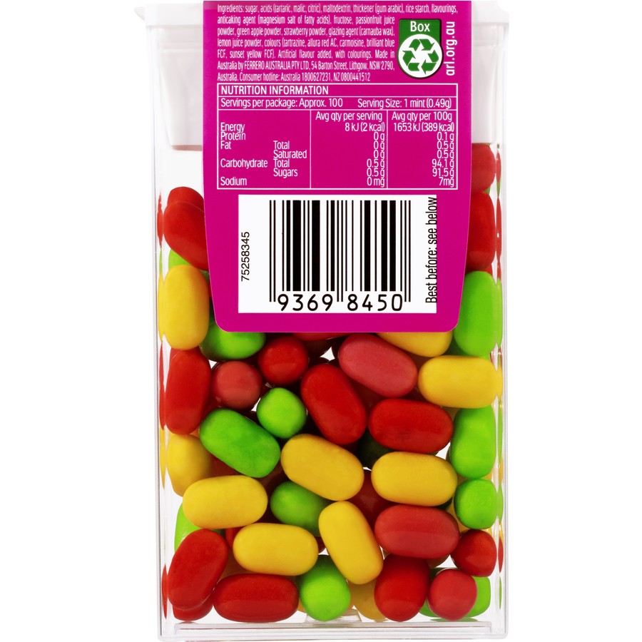 Tic Tac Fruit Adventure 49g