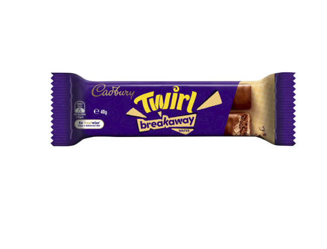 Cadbury Twirl Breakaway Chocolate Bar 40g