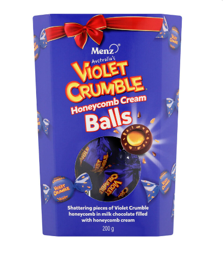 Violet Crumble Cream Balls - 200g