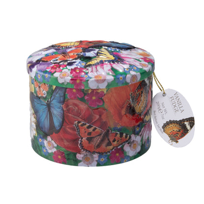 Butterflies & Flowers Vanilla Fudge Tin 200g