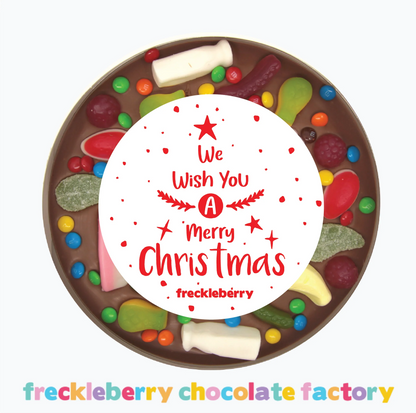 Christmas Giant Lolly Pizza - Milk/White/Dark
